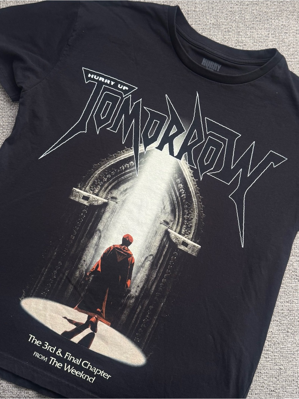 Hurry Up Tomorrow Graphic Short Sleeve Tee - Black
